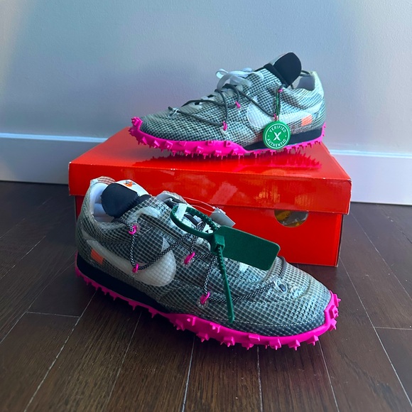 Off-White Shoes - Off-White x Wmns Waffle Racer 'Fuchsia